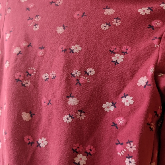 Little Me pink floral top - Picture 3 of 3